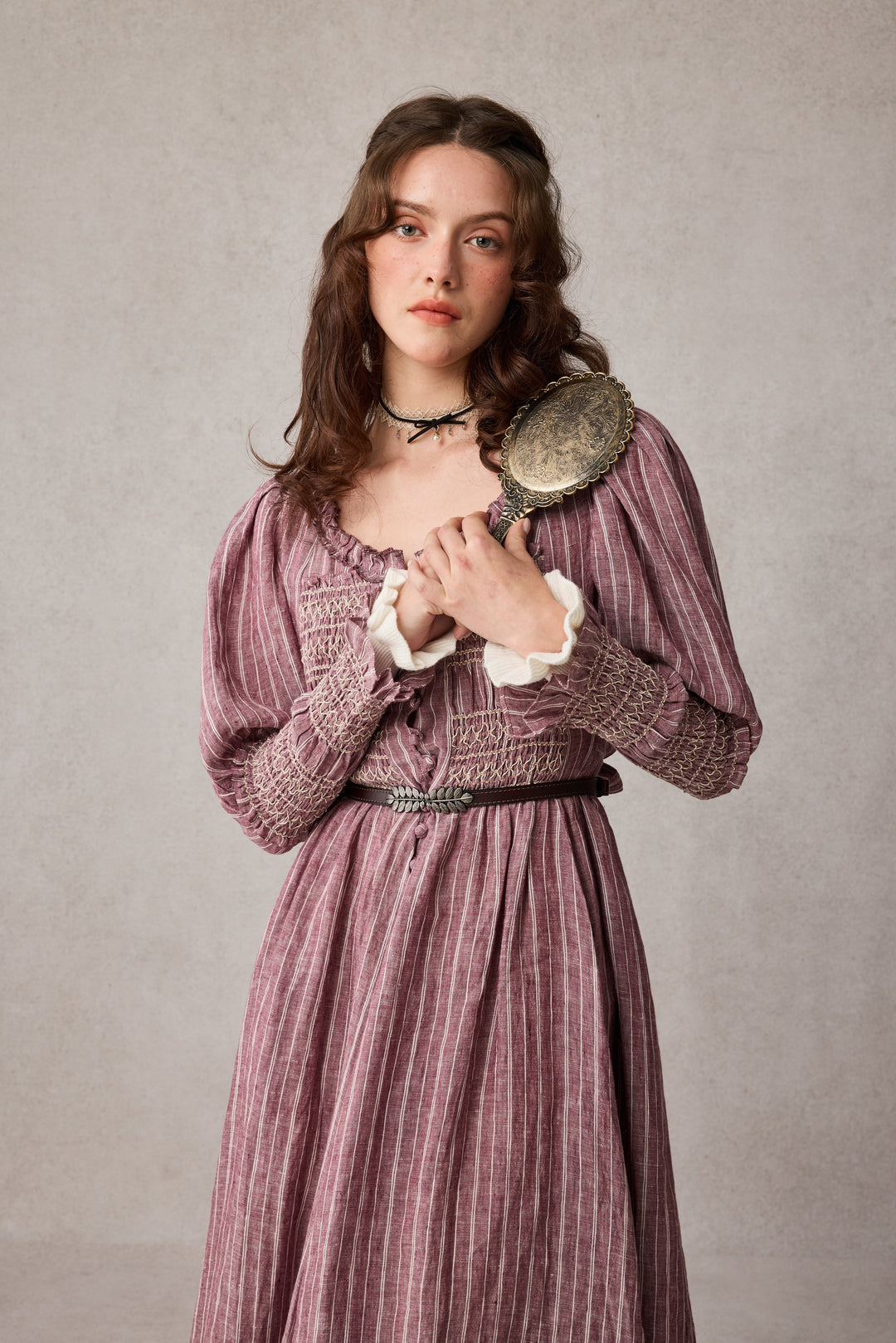 Jasmine 21 |smocking linen dress