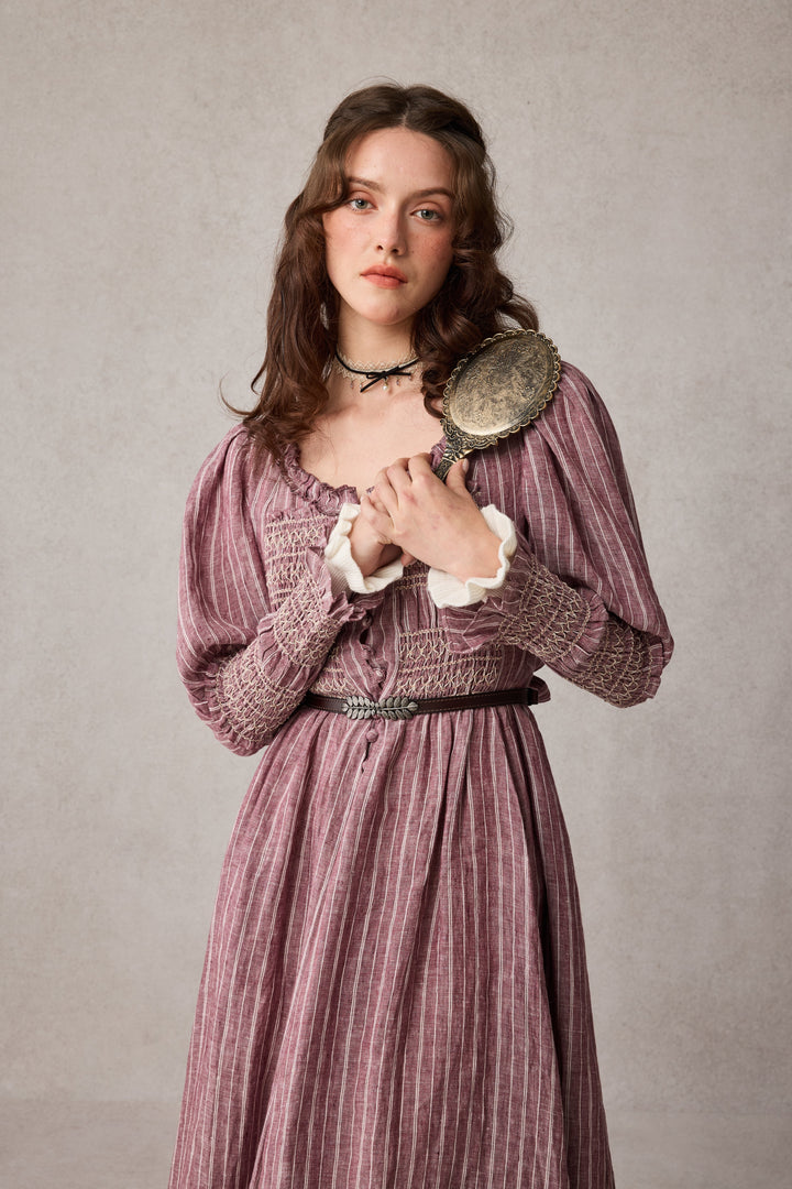 Jasmine 21 |smocking linen dress