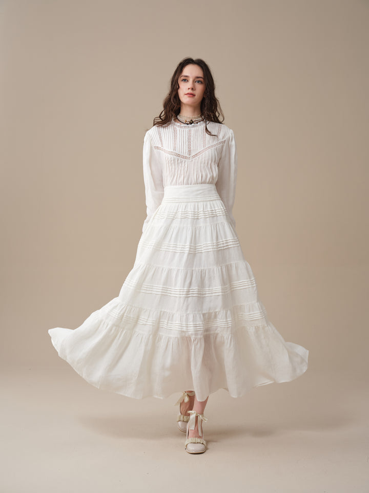 Minna 21 | Edward Linen Lace Blouse