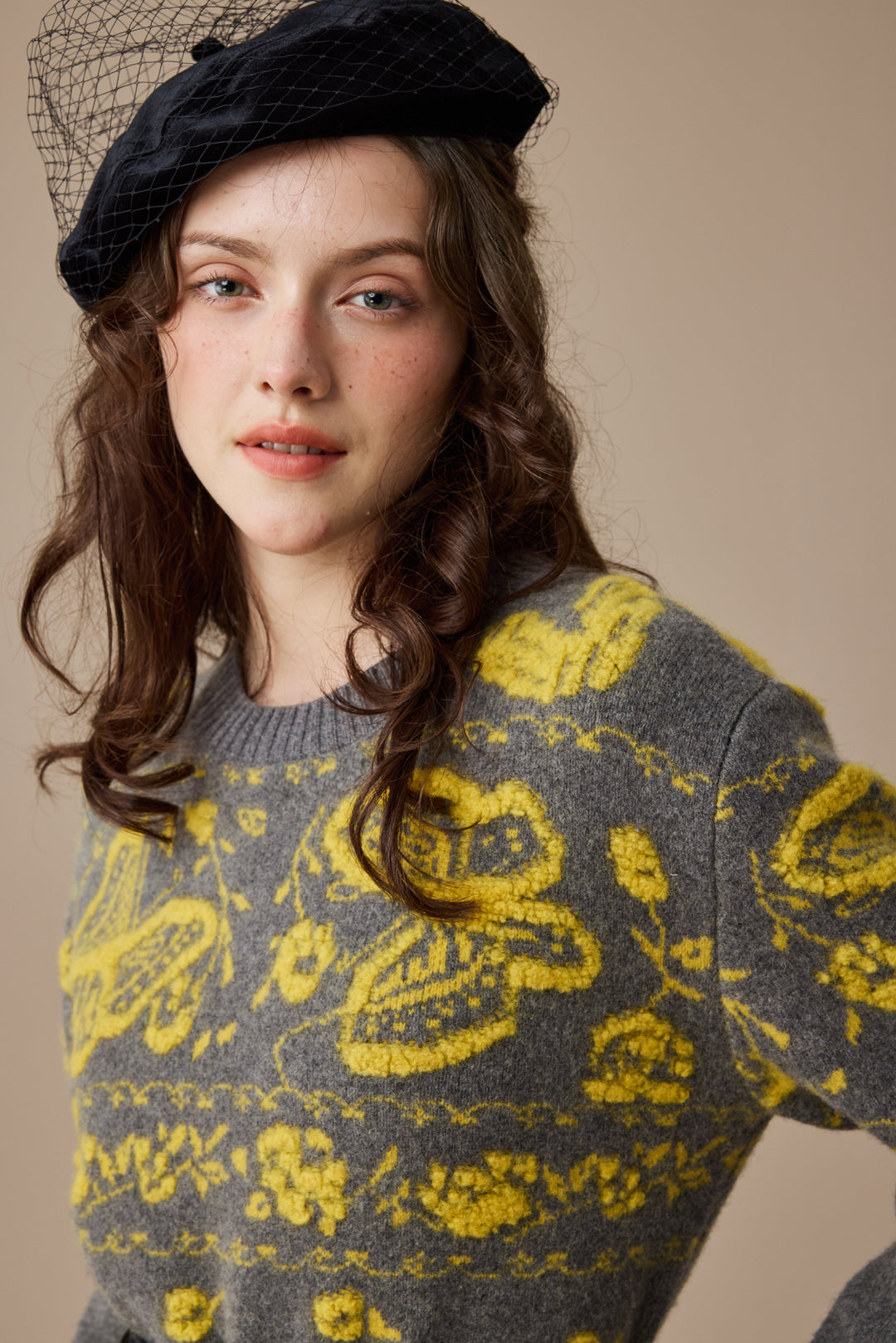 Nutcracker 24 |100% Wool Floral Jumper Sweater