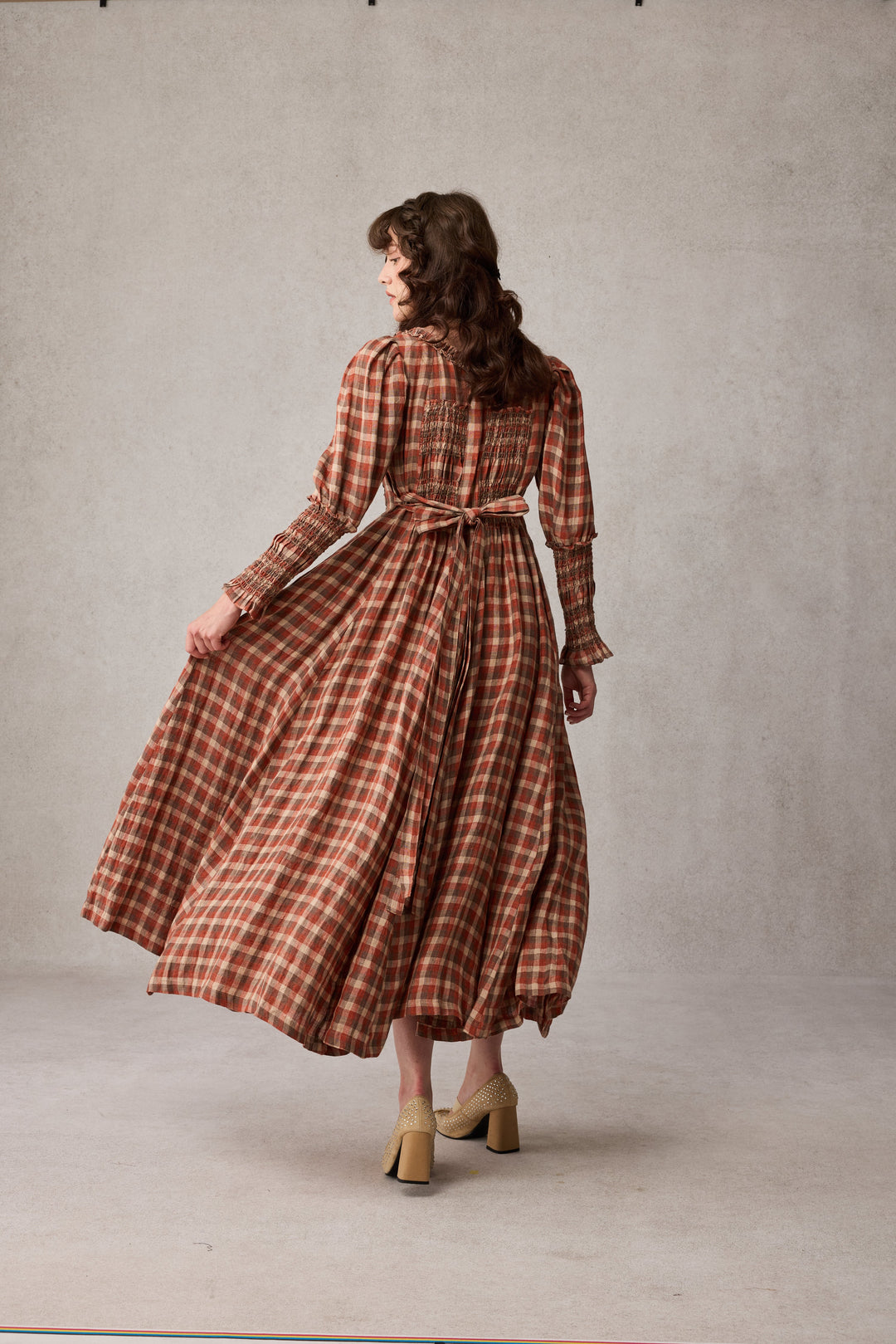 Jasmine 21 |smocking linen dress