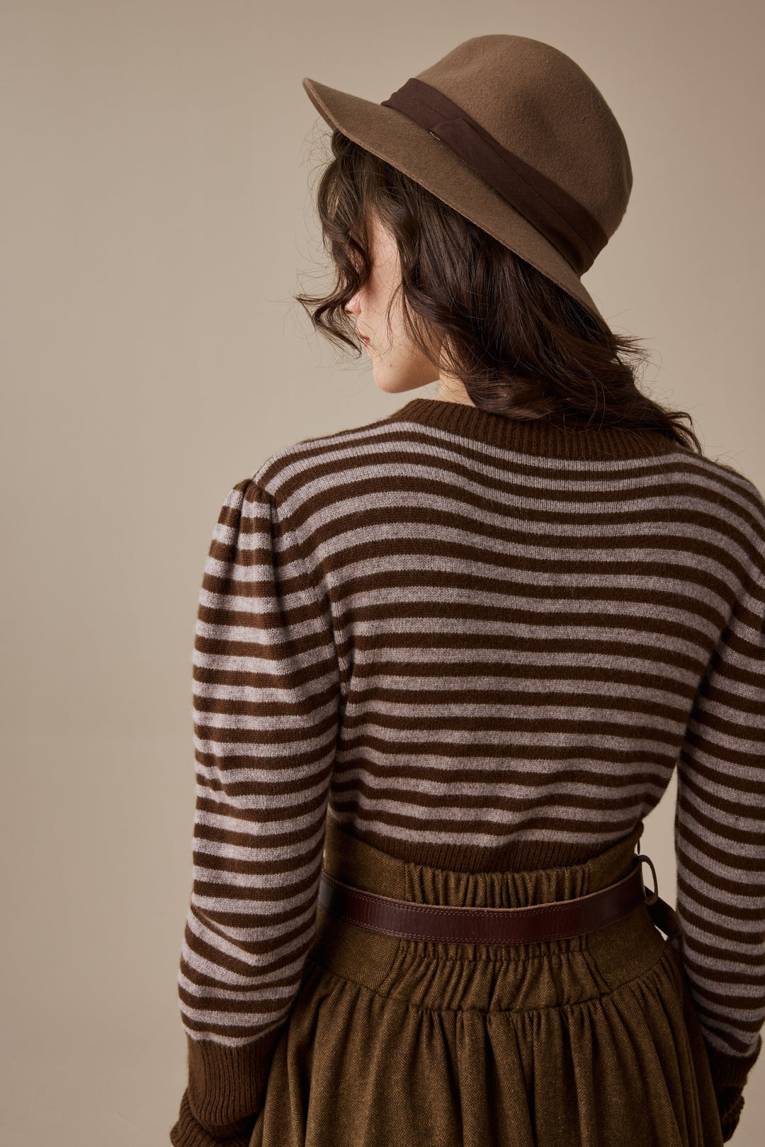 Oxford 13|100% wool classic striped pullover jumper