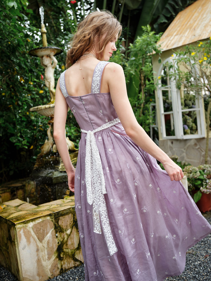 Juliet | Lace & Linen Dress Gown