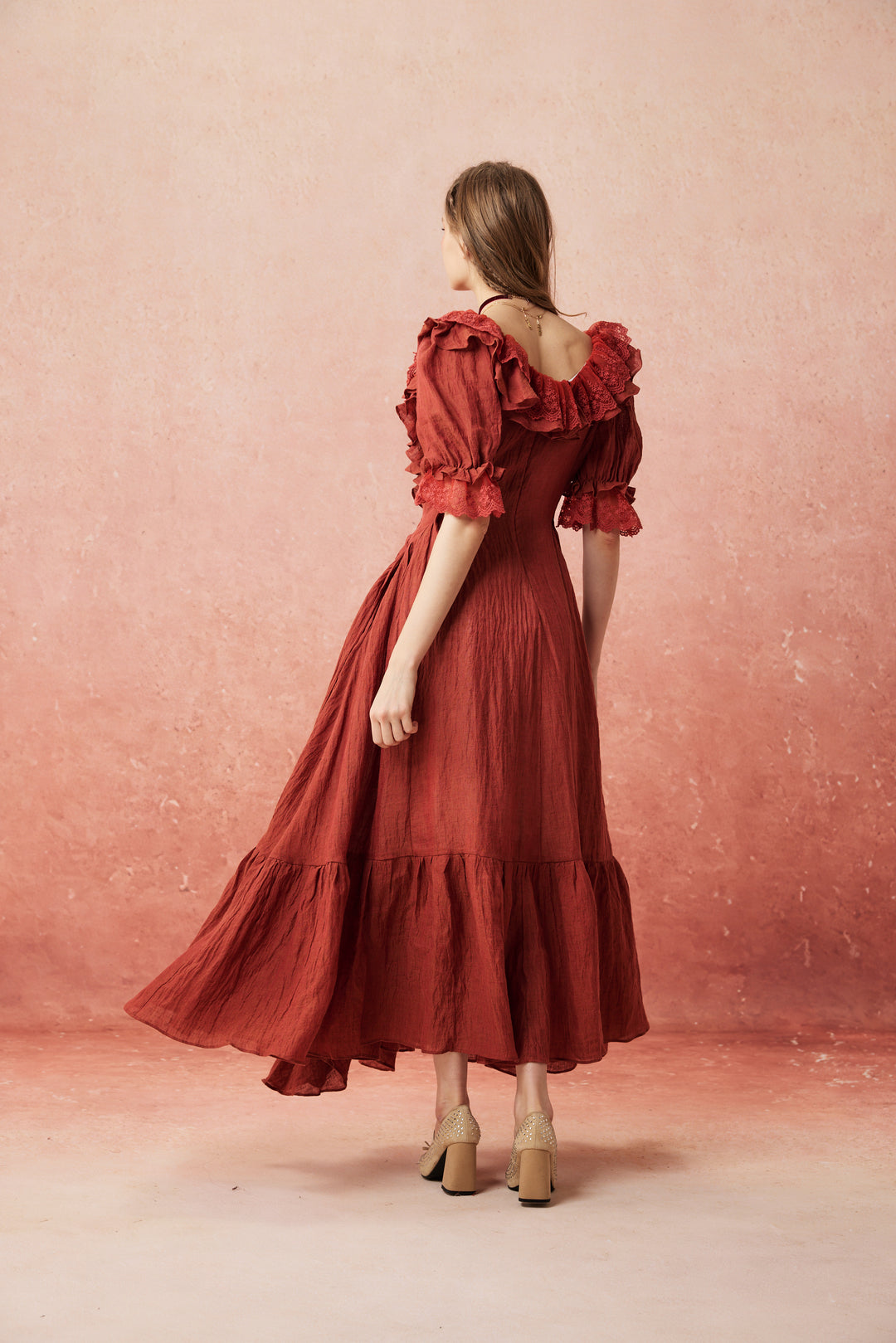 Dewdrops 16 | Maxi Linen Dress Gown