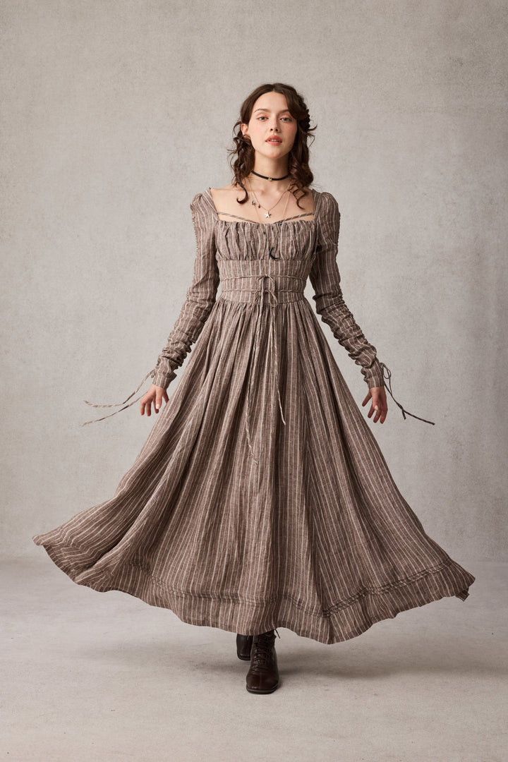 Monette 27 | Corset Linen Dress