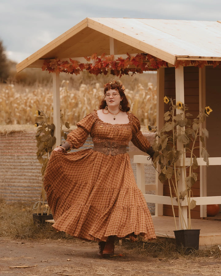 Cloud 21 | smocking embroidery linen dress