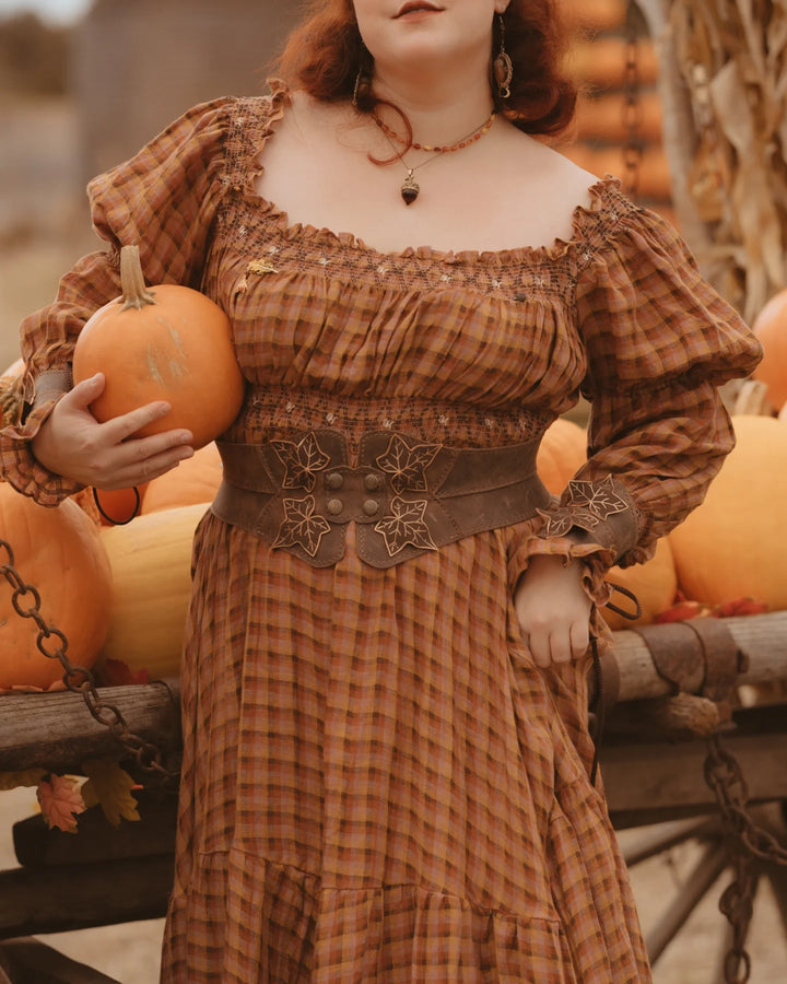 Cloud 21 | smocking embroidery linen dress