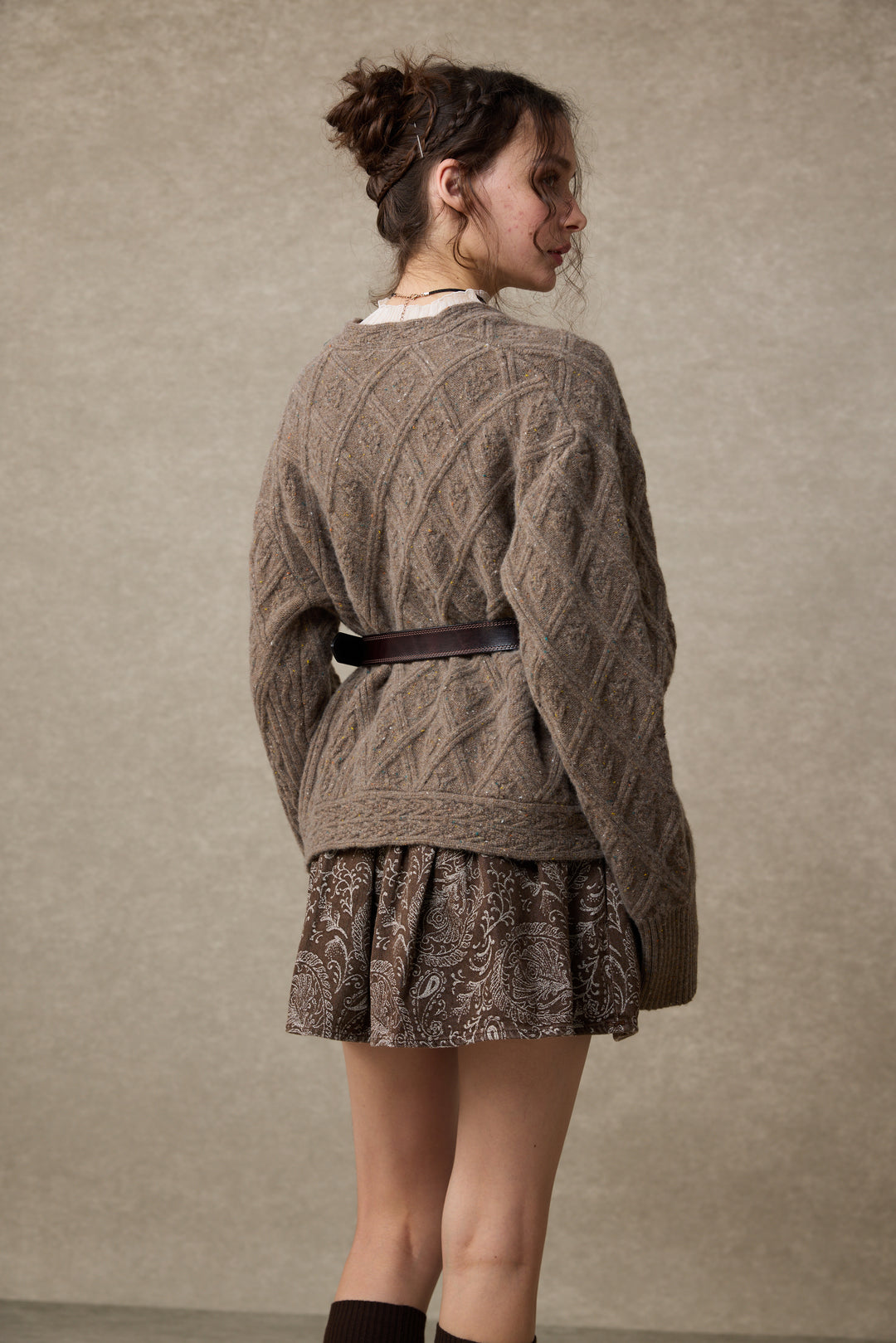 Flurry 17 | 100% Wool Sculptured Knitwear Cardigan