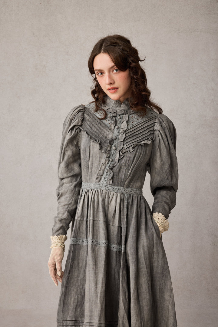 MARY 18 | VINTAGE LINEN DRESS GOWN