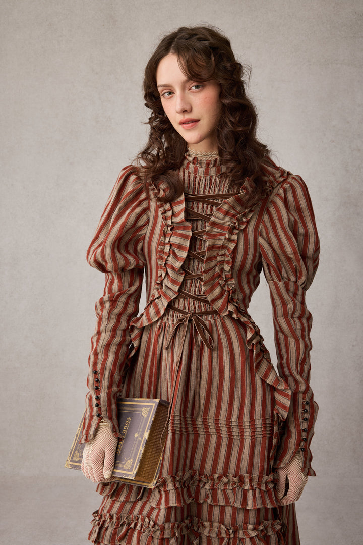 Elizabeth 15 | Victorian Linen Dress