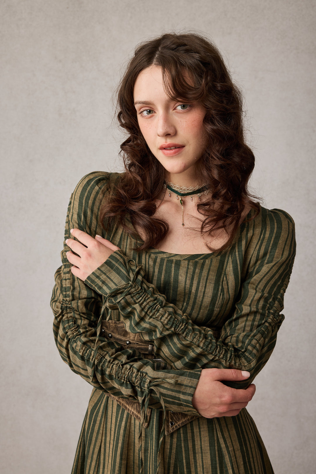 Crystal 17 | Victorian maxi linen dress