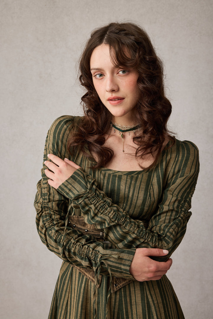 Crystal 17 | Victorian maxi linen dress