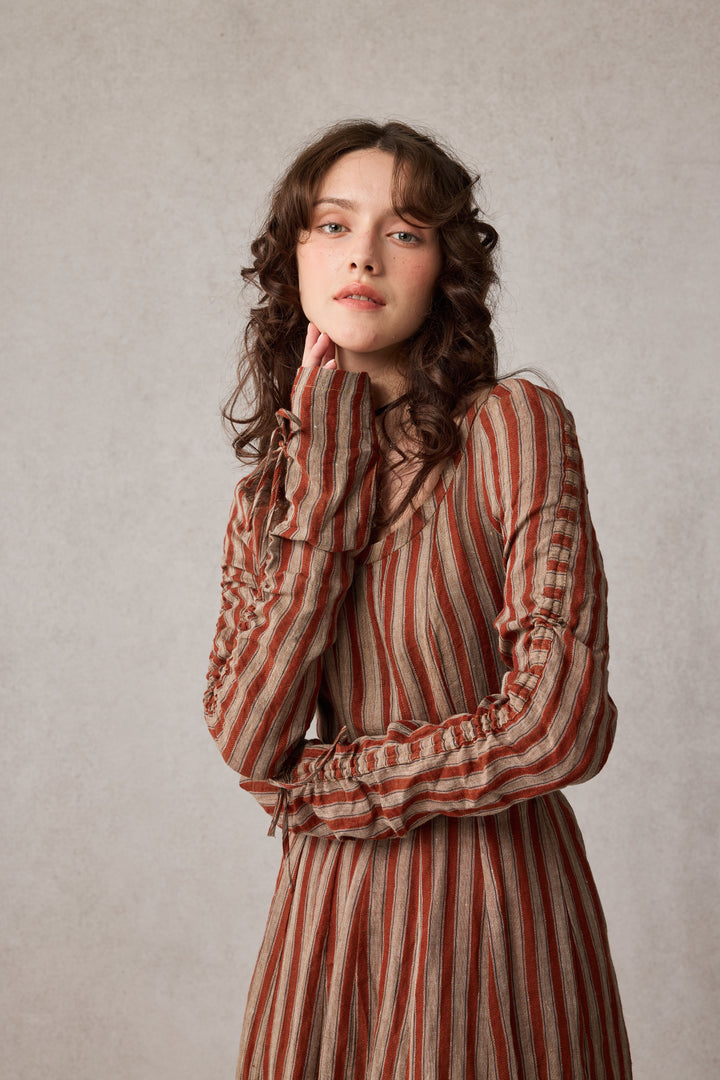 Crystal 17 | Victorian maxi linen dress