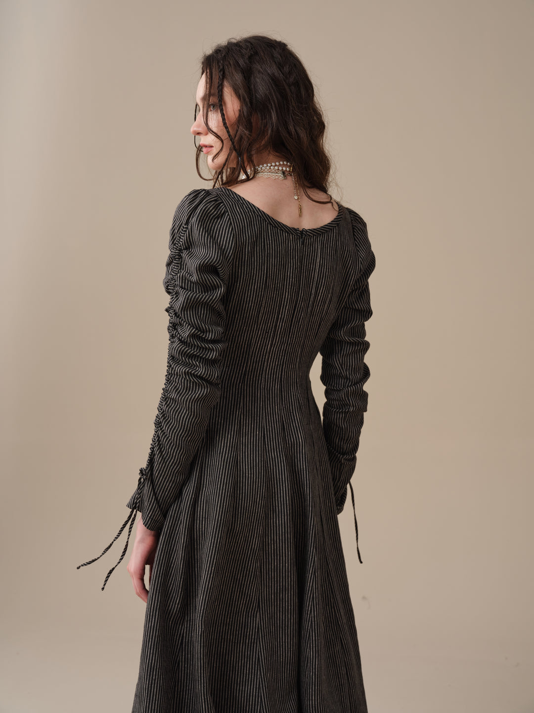 Crystal 17 | Victorian maxi linen dress
