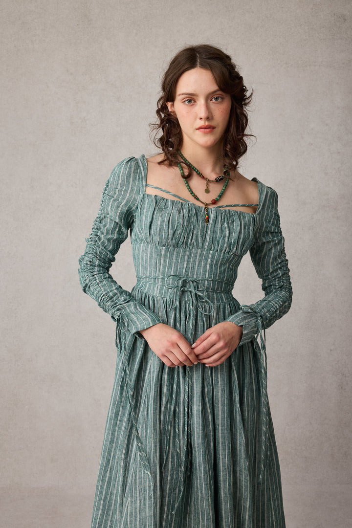 Monette 27 | Corset Linen Dress