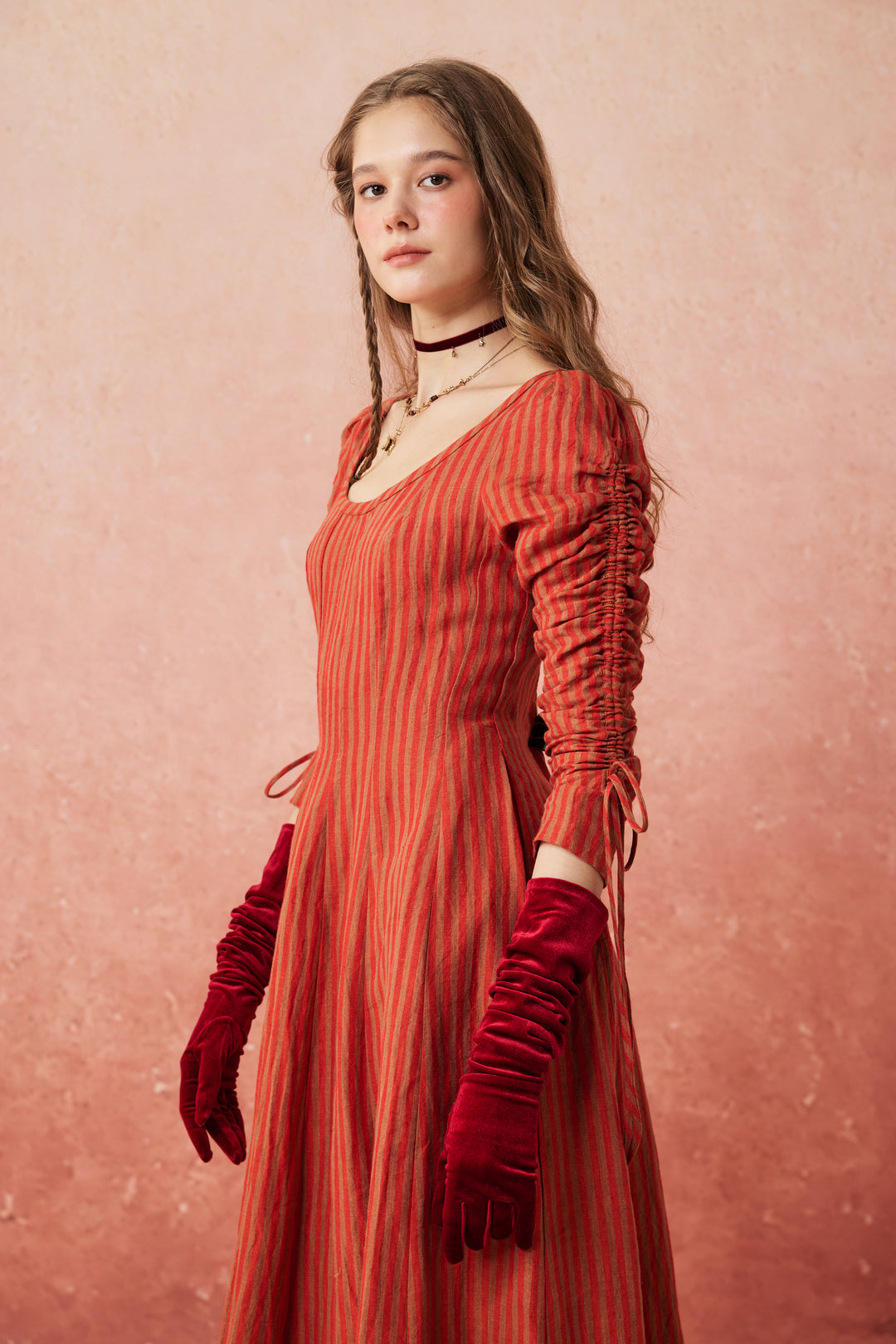 Crystal 17 | Victorian maxi linen dress