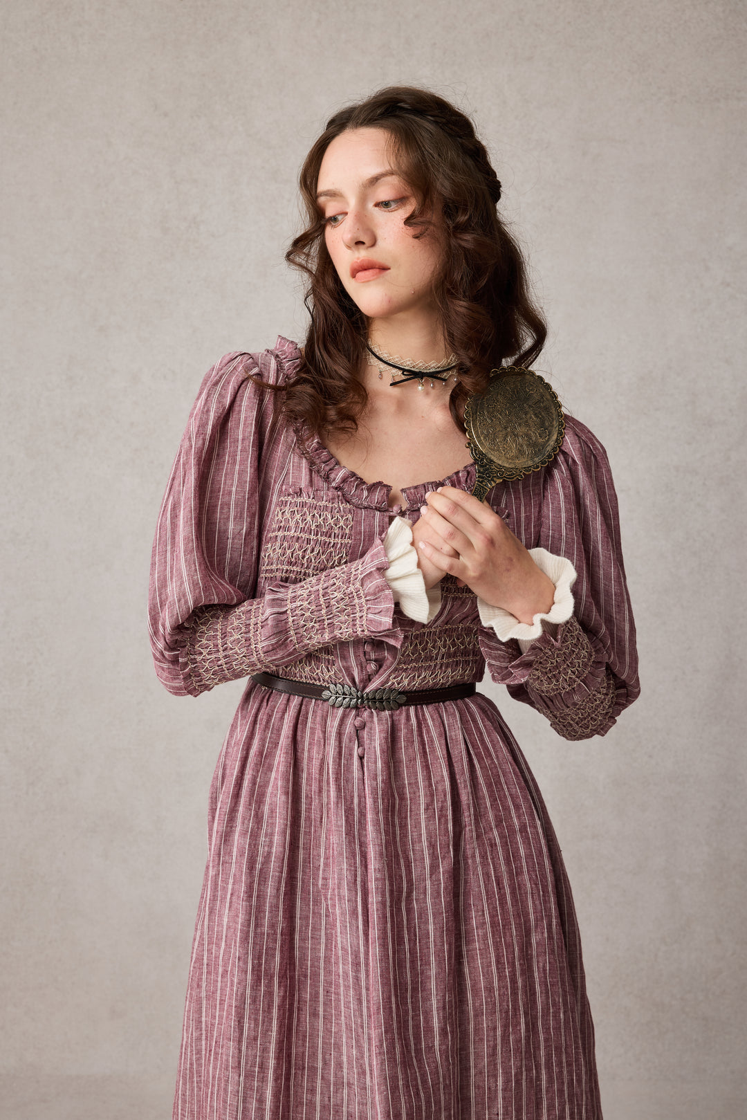 Jasmine 21 |smocking linen dress