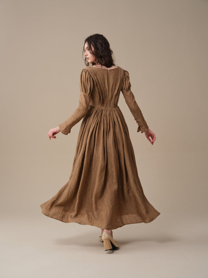Madder 05 | Tailored Linen Corset Dress