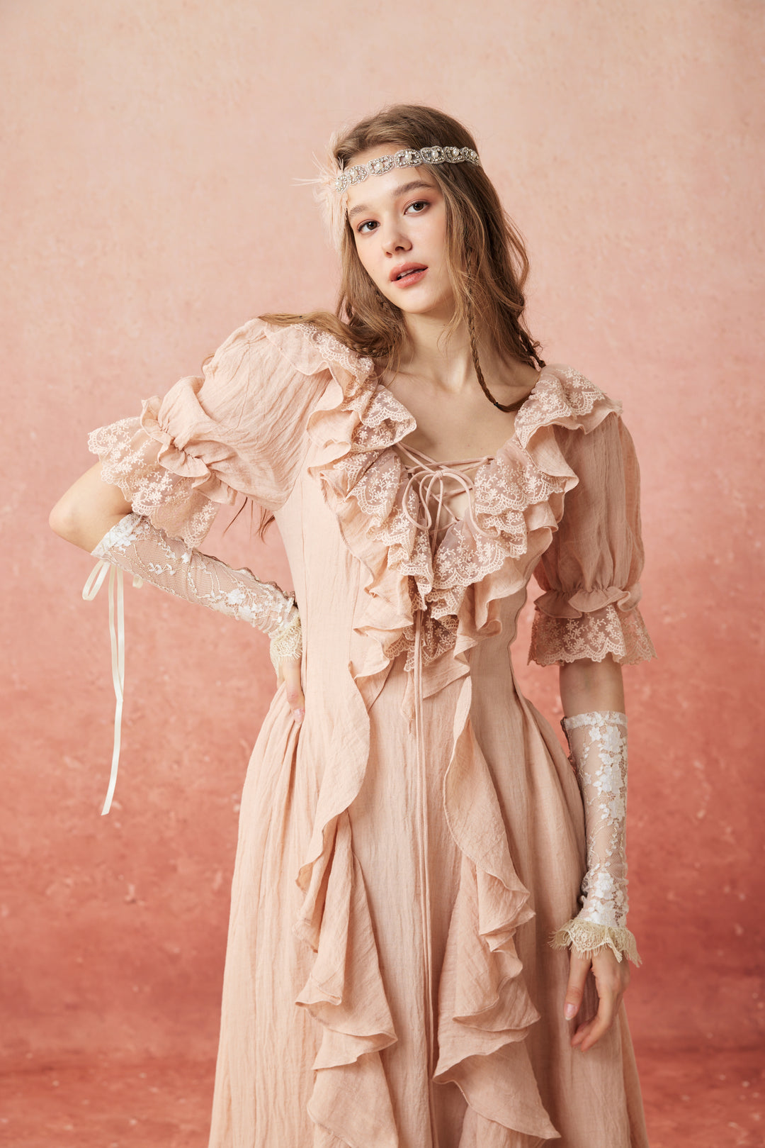 Dewdrops 16 | Maxi Linen Dress Gown