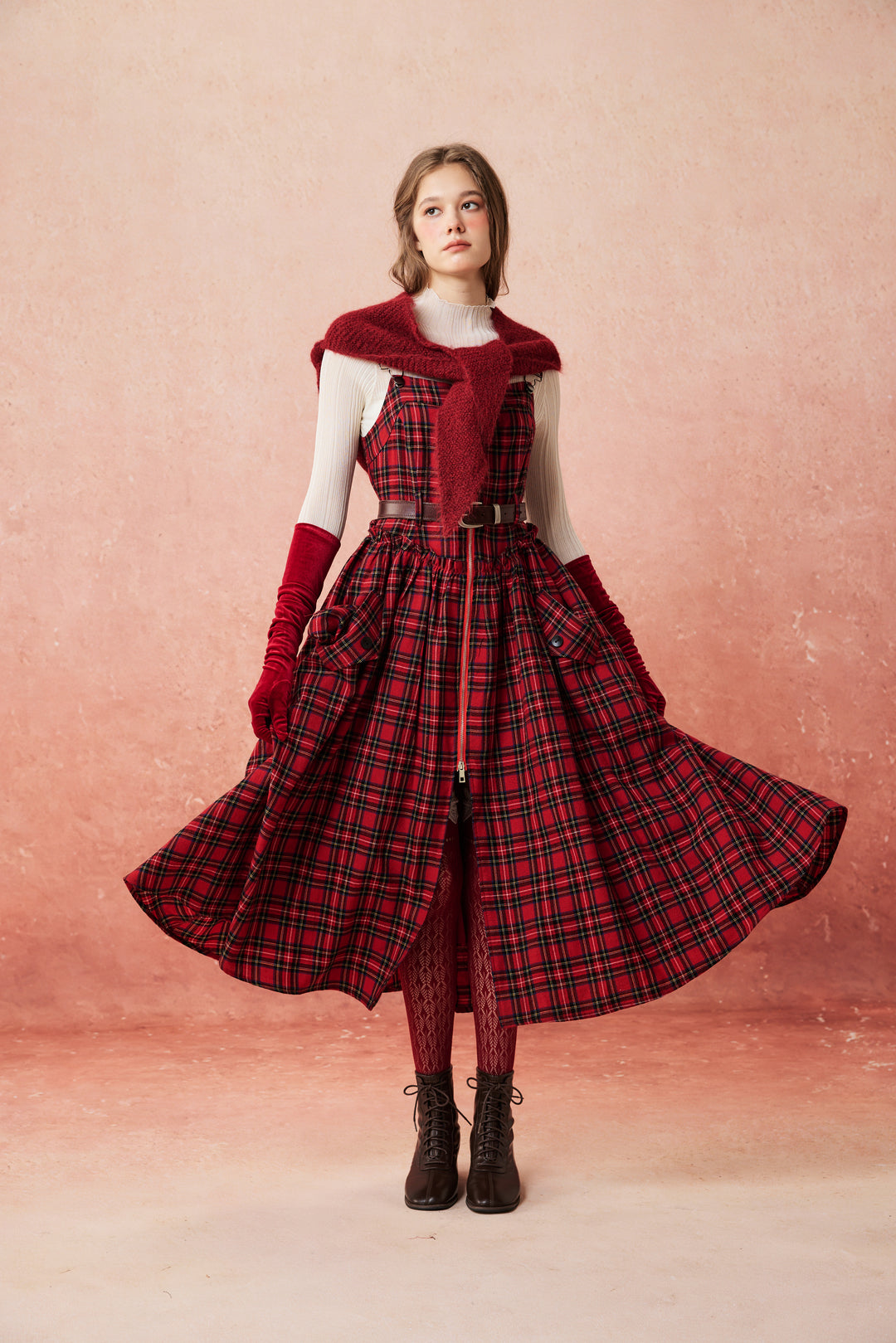 Tess 31 |100% Wool Halter Dress