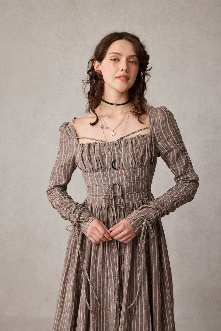 Monette 27 | Corset Linen Dress