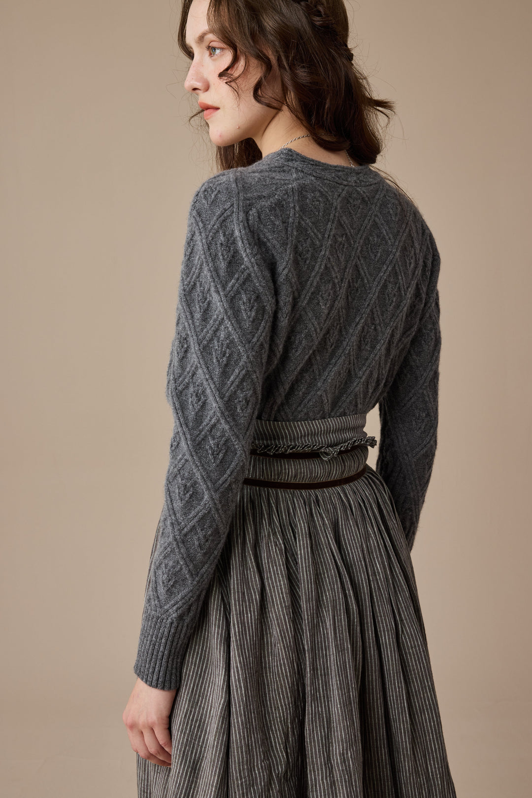 Flurry 17 | 100% Wool Sculptured Knitwear Cardigan