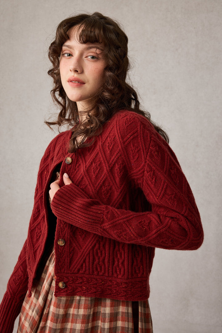 Flurry 17 | 100% Wool Sculptured Knitwear Cardigan