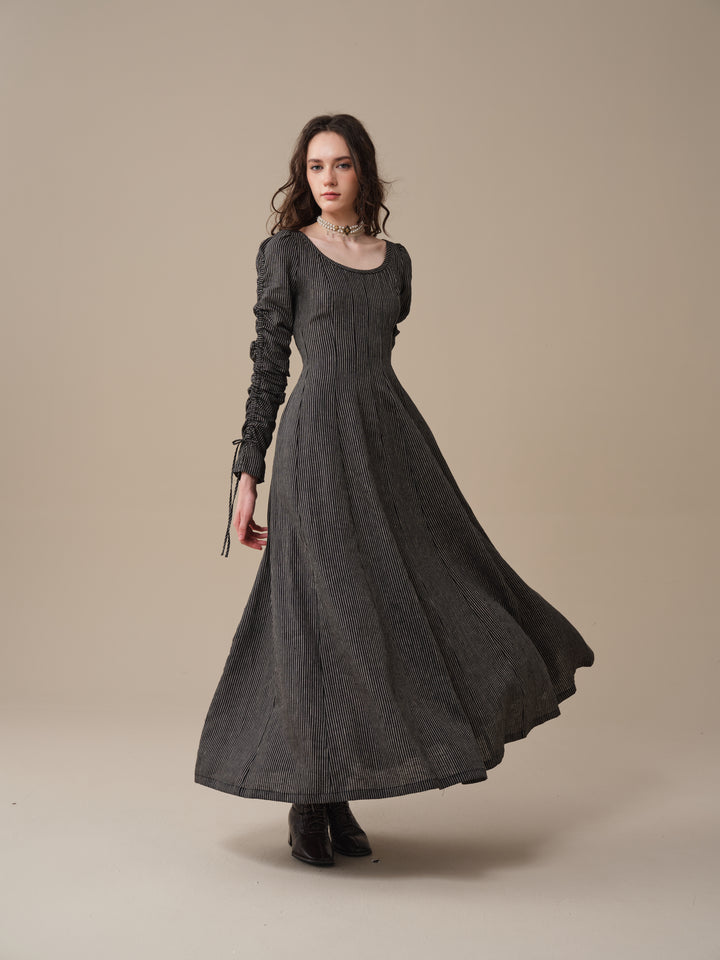 Crystal 17 | Victorian maxi linen dress