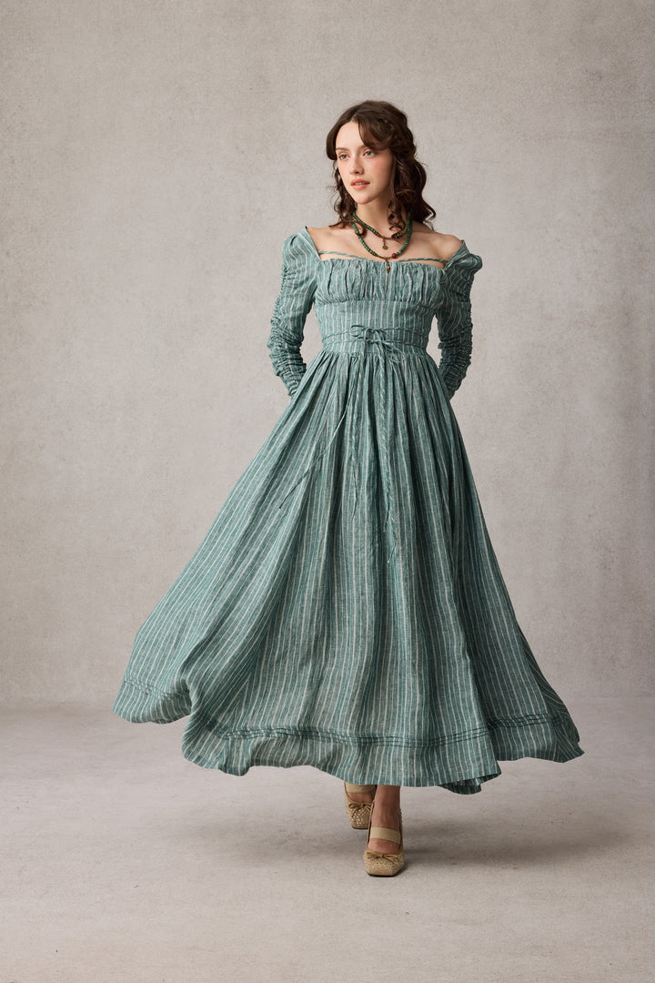 Monette 27 | Corset Linen Dress