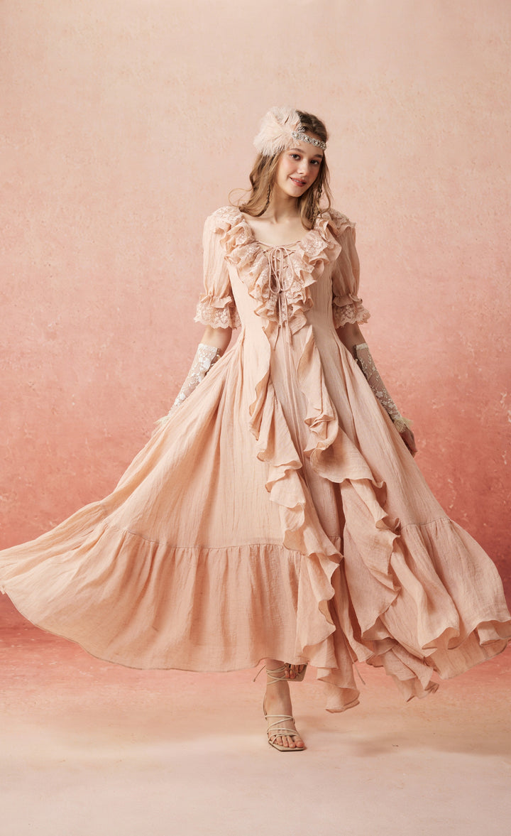 Dewdrops 16 | Maxi Linen Dress Gown