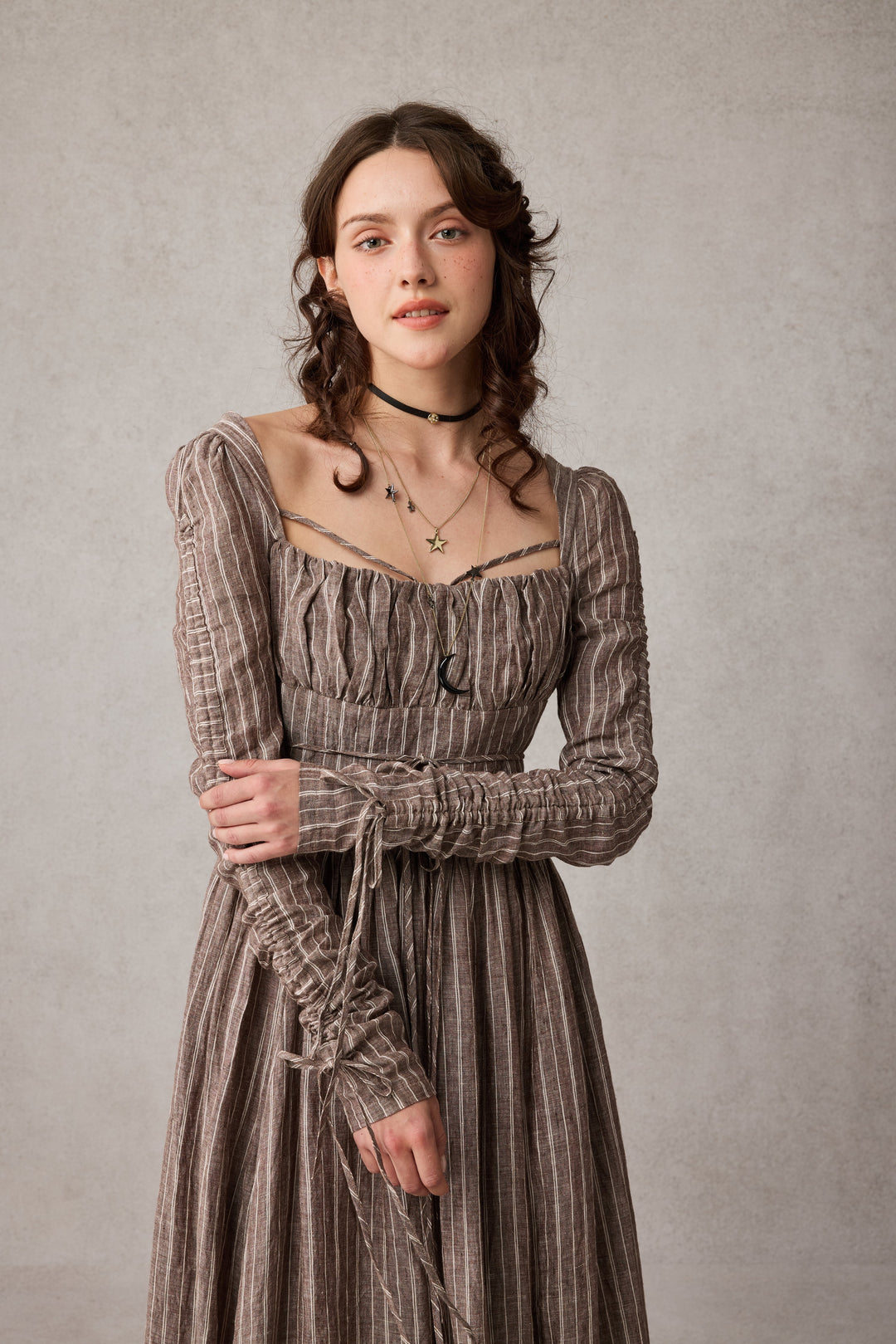 Monette 27 | Corset Linen Dress