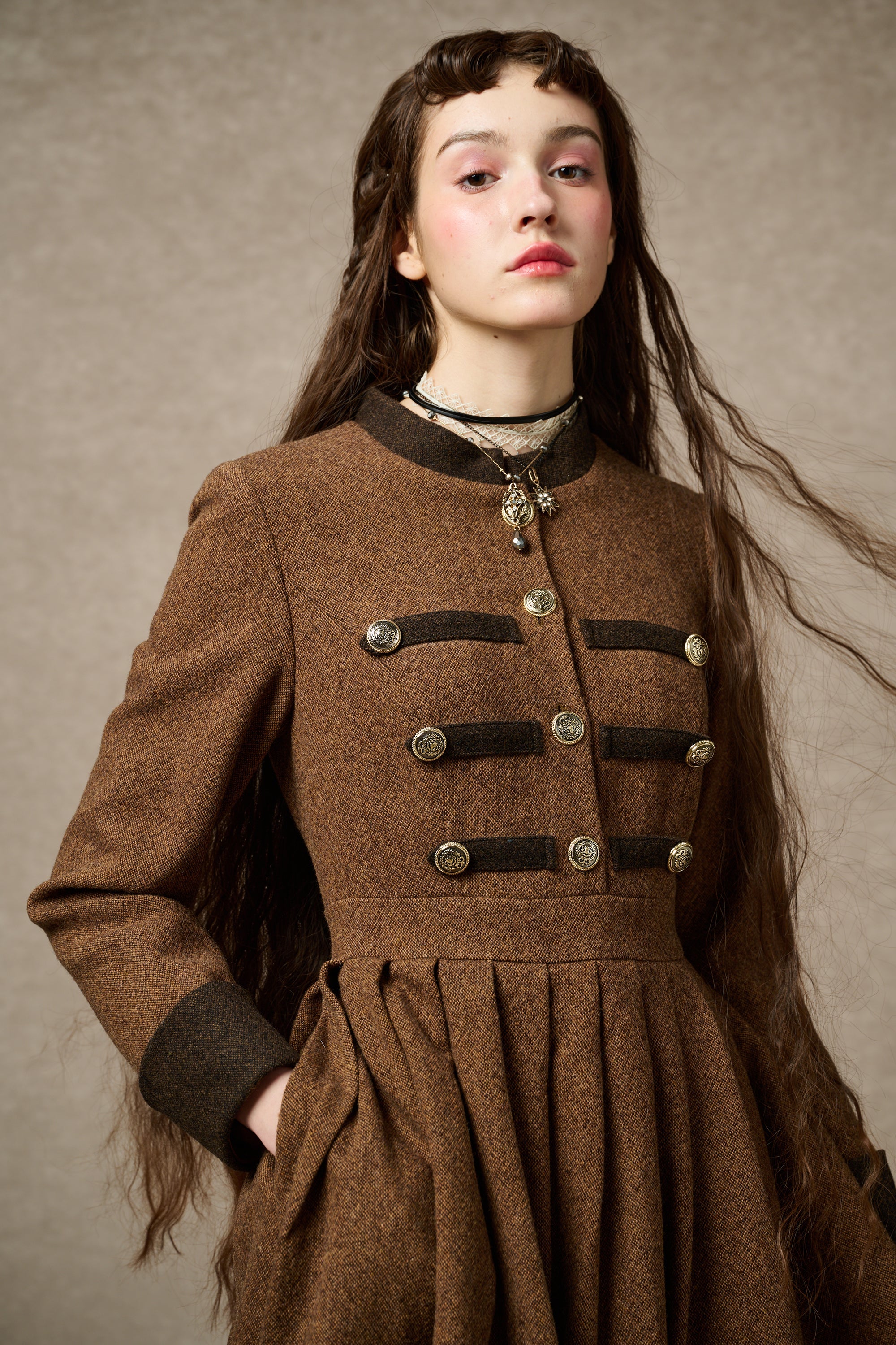 Willow 27 | green wool dress – Linennaive