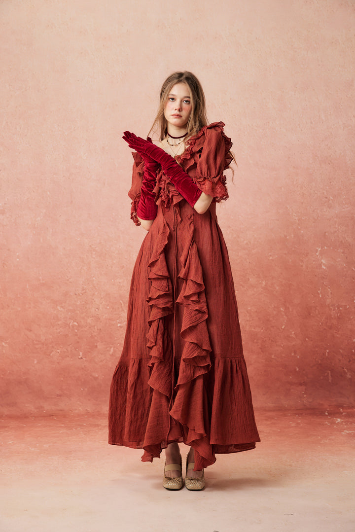 Dewdrops 16 | Maxi Linen Dress Gown