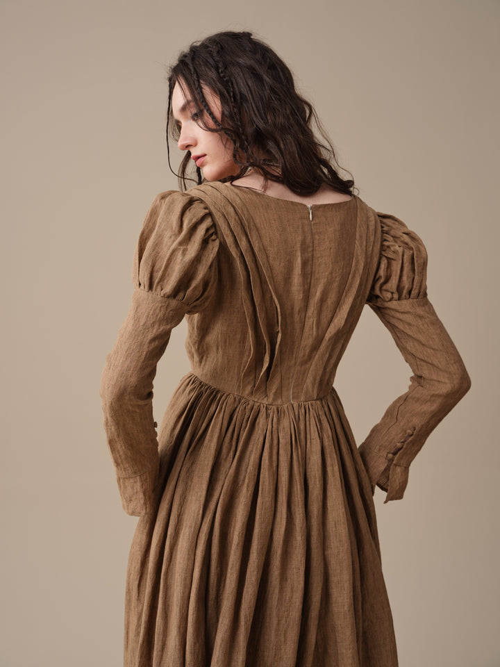 Madder 05 | Tailored Linen Corset Dress