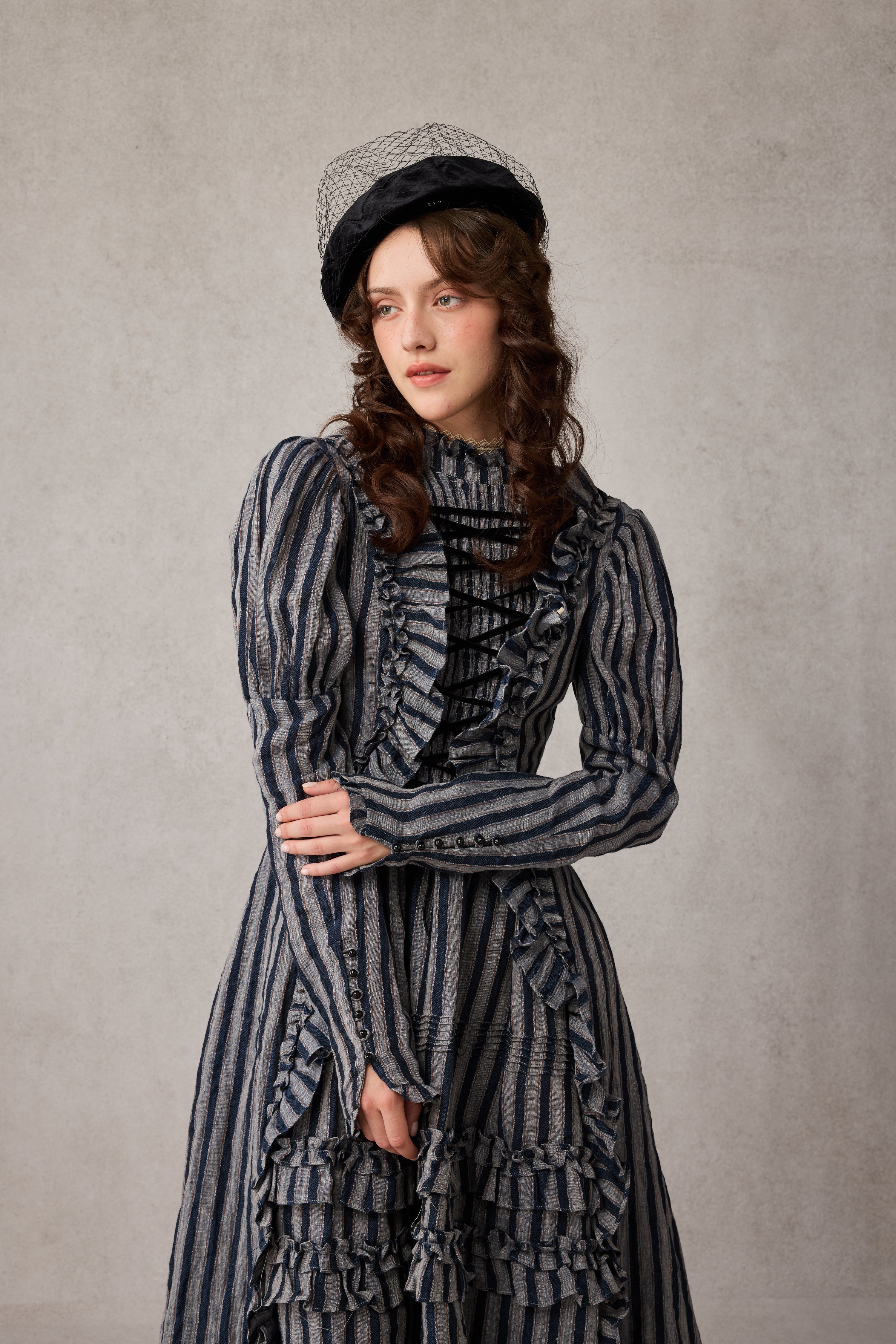 Elizabeth 15 | Victorian Linen Dress – Linennaive