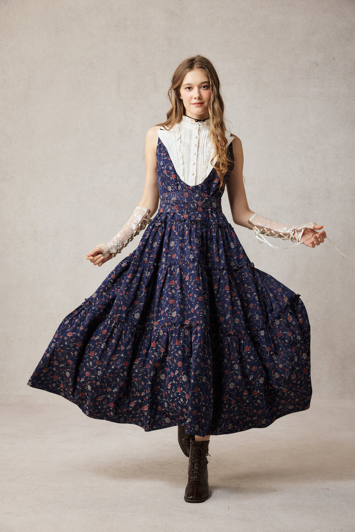 Úrsula 24 | Vintage linen Tiered Dress