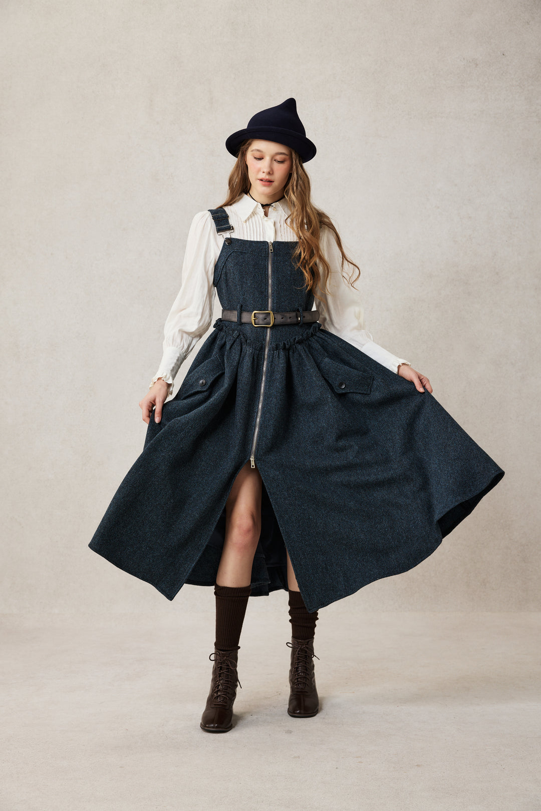 Tess 31 |100% Wool Halter Dress