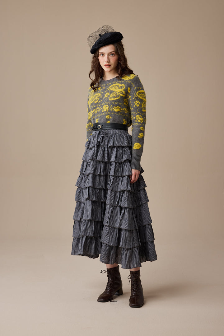 Nutcracker 24 |100% Wool Floral Jumper Sweater