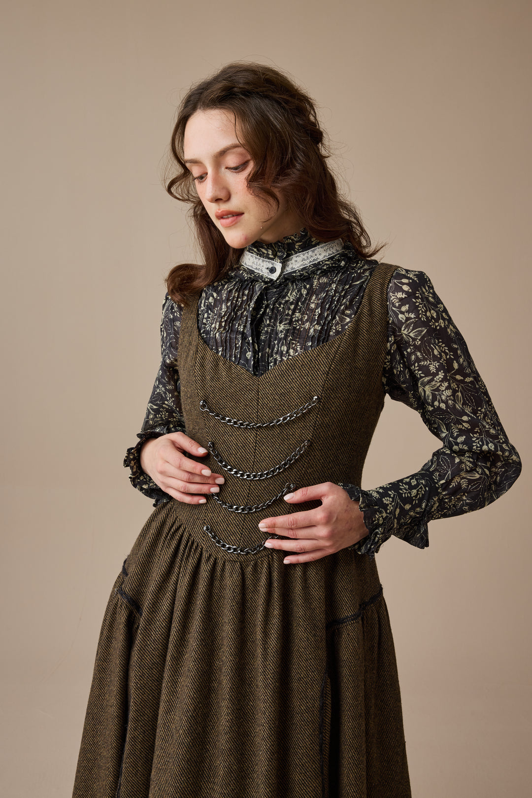 Sharon 21 |pintucked luxury linen shirt blouse