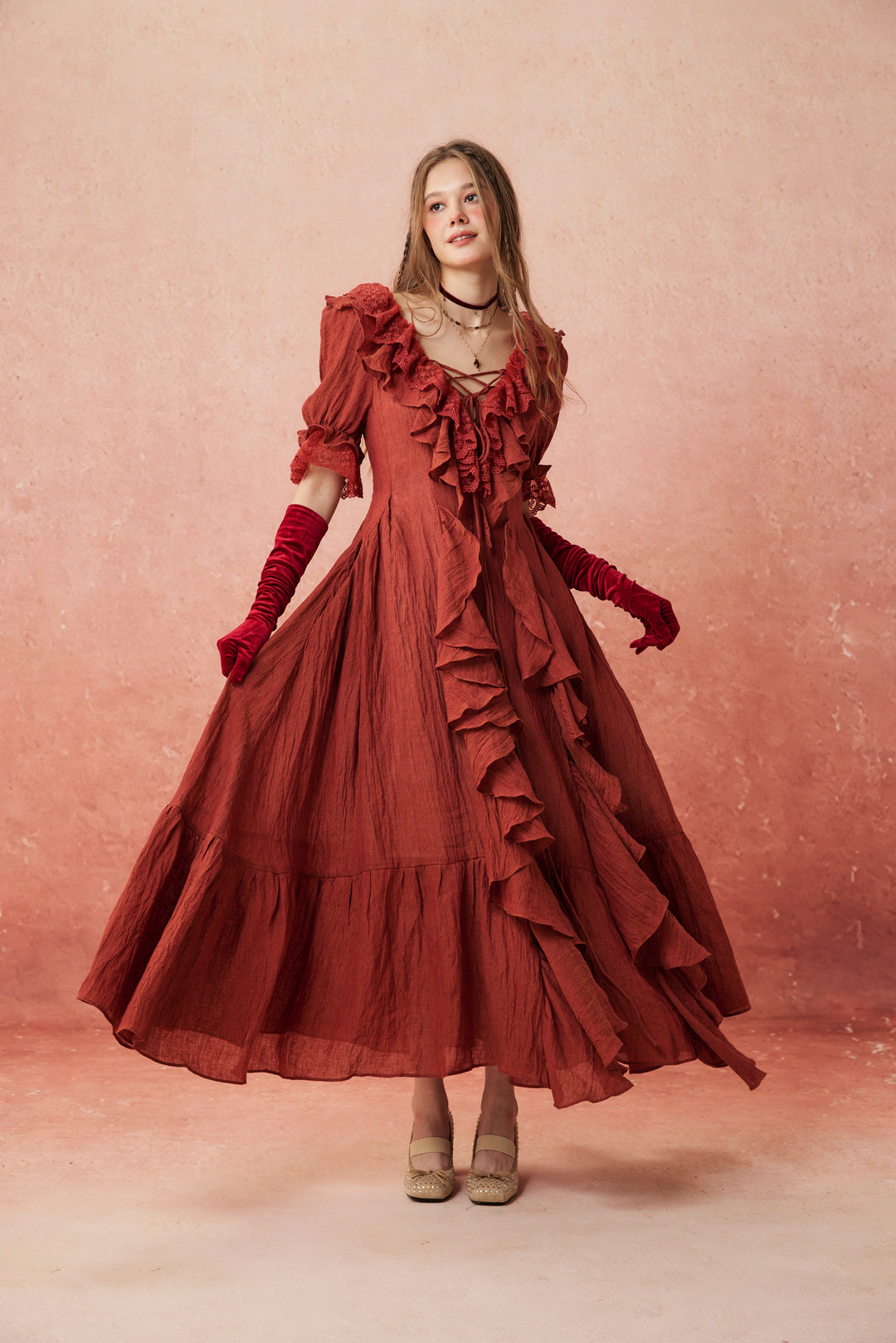 Dewdrops 16 | Maxi Linen Dress Gown