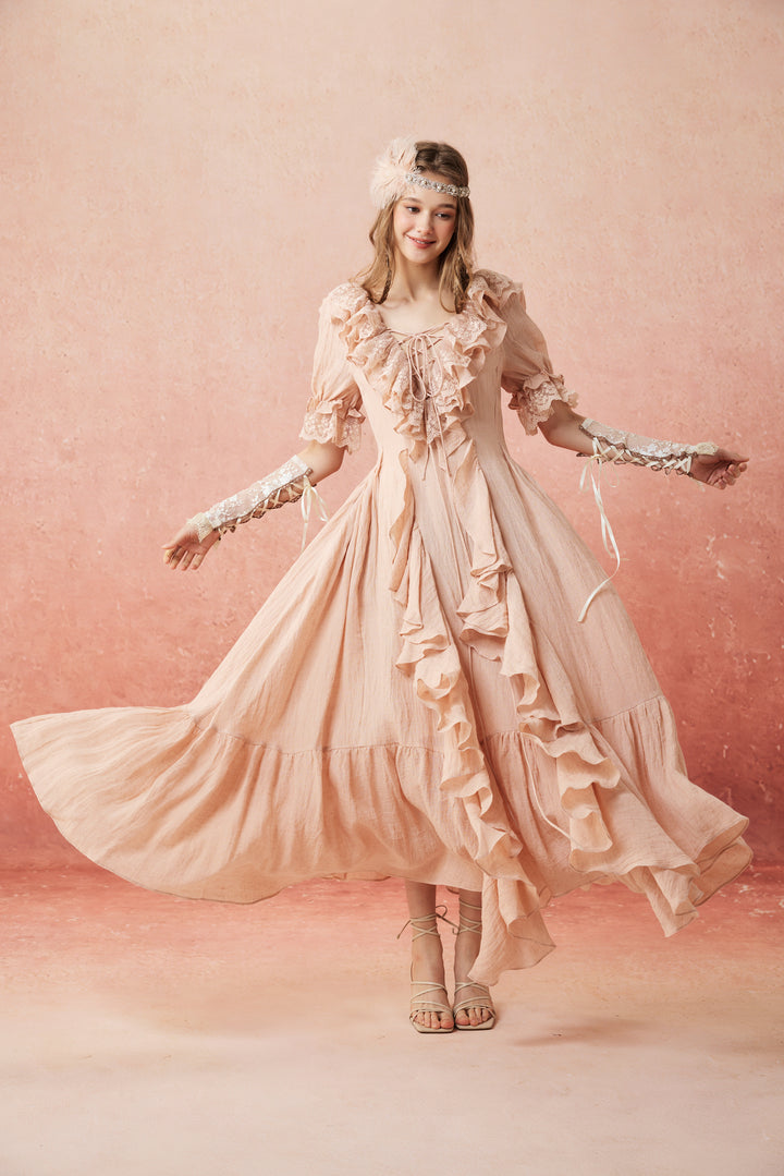 Dewdrops 16 | Maxi Linen Dress Gown