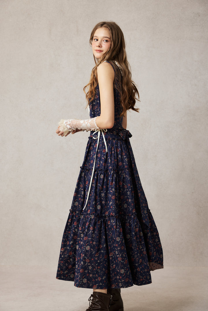 Úrsula 24 | Vintage linen Tiered Dress