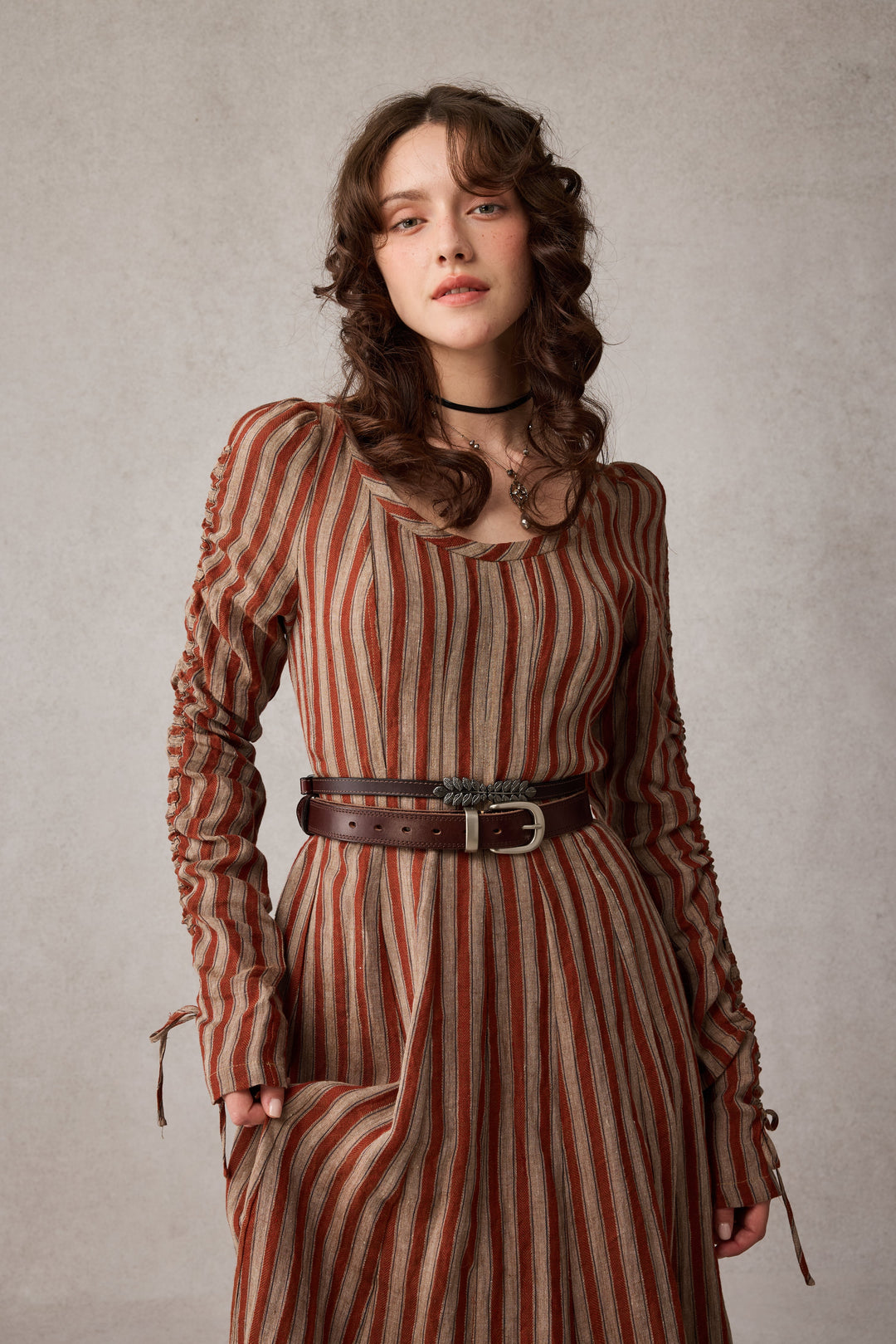 Crystal 17 | Victorian maxi linen dress