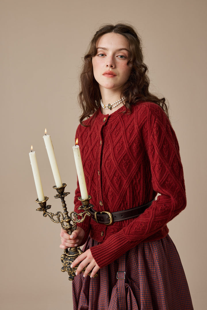 Flurry 17 | 100% Wool Sculptured Knitwear Cardigan