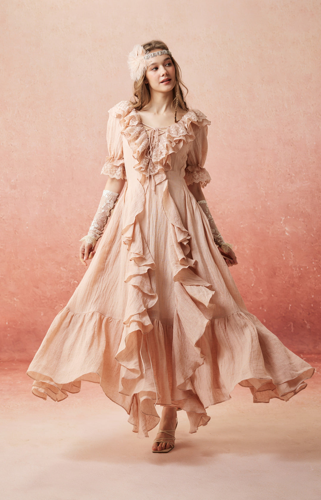 Dewdrops 16 | Maxi Linen Dress Gown