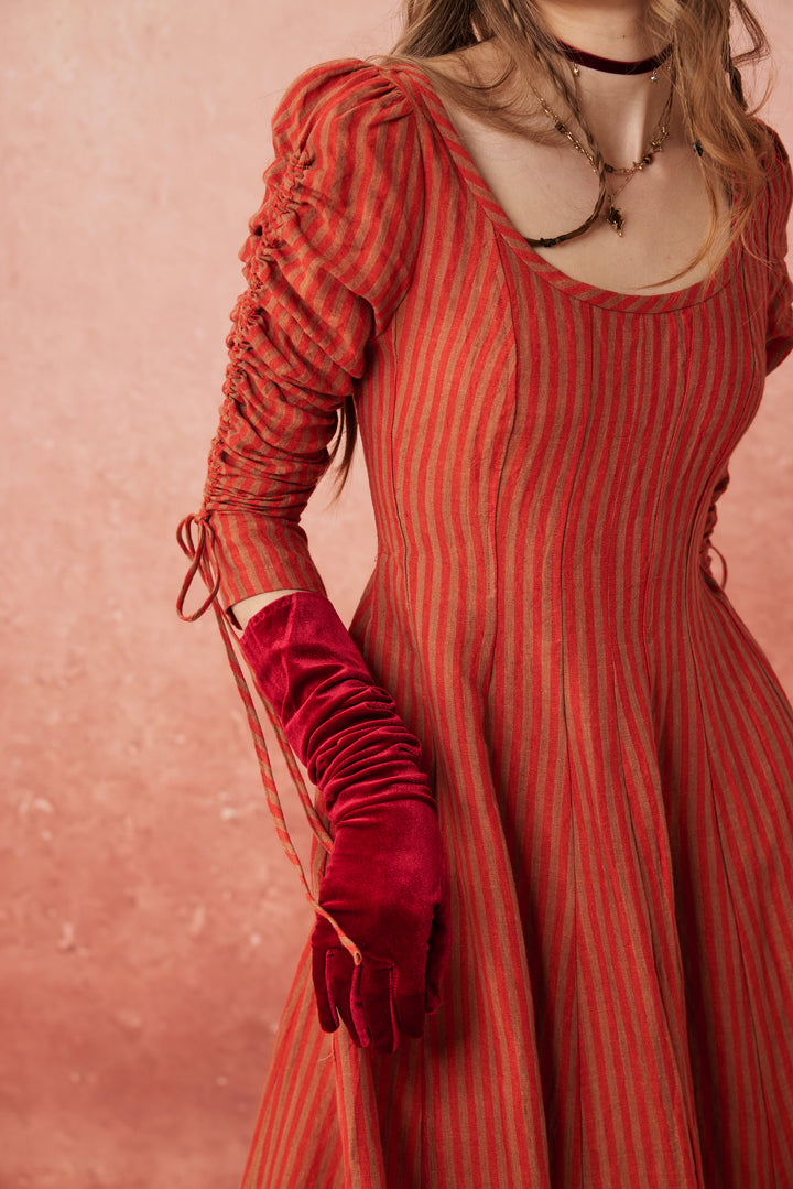 Crystal 17 | Victorian maxi linen dress