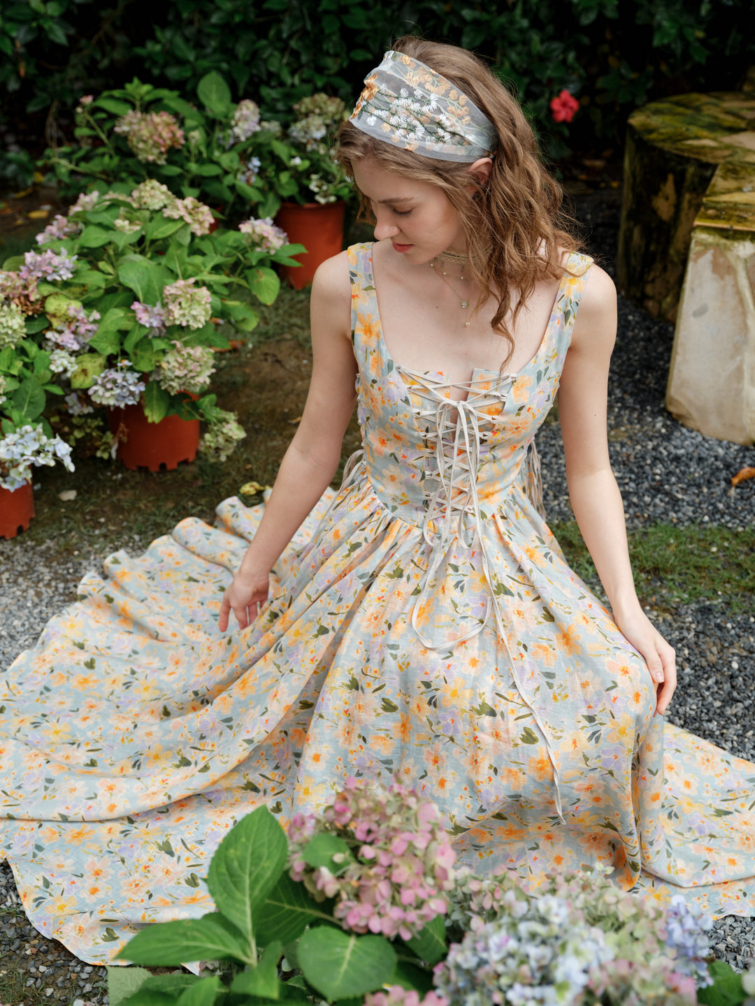 linen floral dress Adelia 17