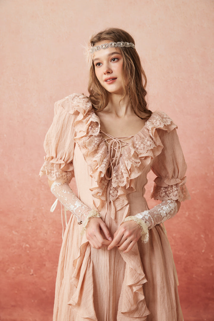 Dewdrops 16 | Maxi Linen Dress Gown