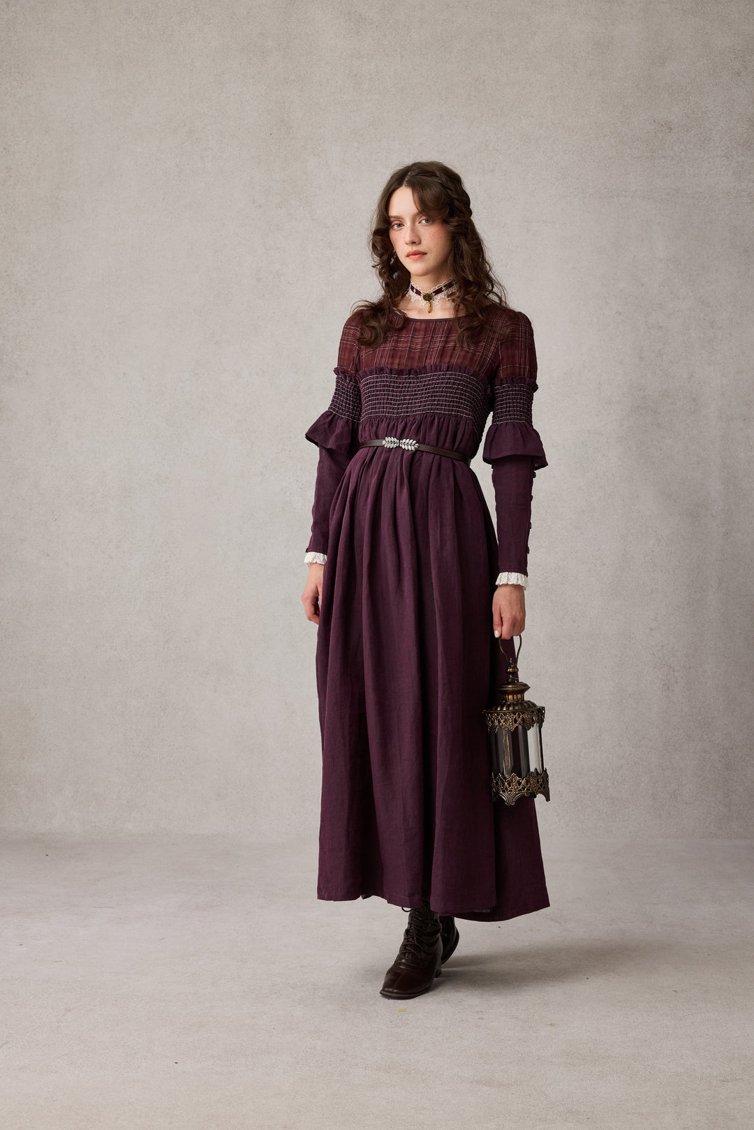 Orchid 19 |romantic linen gown