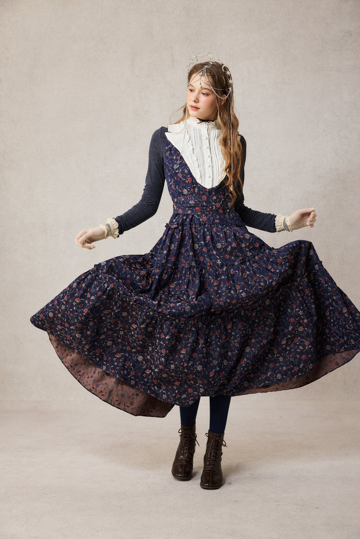 Úrsula 24 | Vintage linen Tiered Dress